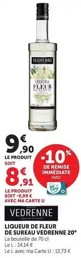 U Express Vedrenne - liqueur de fleur de sureau 20 offre