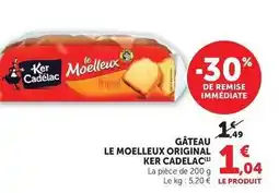 U Express Ker cadelac - gâteau le moelleux original offre