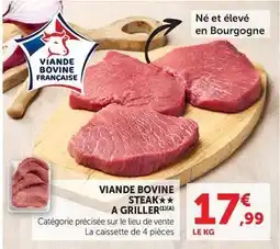 U Express Viande bovine steak a griller offre