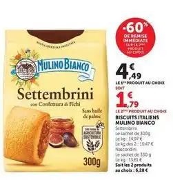 Hyper U Mulino bianco - biscuits italiens offre
