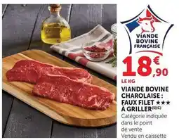 U Express Viande bovine charolaise: faux filet offre