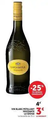 Hyper U Vin blanc petillante frizzante offre
