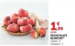 U Express Peche plate blanche offre