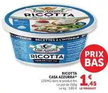 Hyper U Casa azzurra - ricotta offre