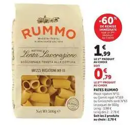 U Express Rummo - pates offre