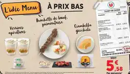 Hyper U Gecchele - verrines apéritivos offre
