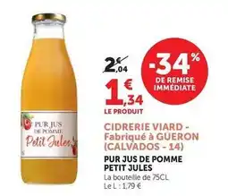 U Express Petit jules - cidrerie viard offre