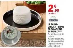 U Express Le saint- vincent frais fromagerie bernard offre