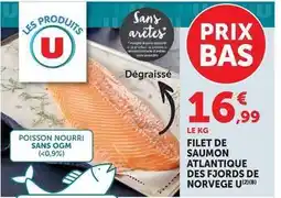 U Express U - filet de saumon atlantique des fjords de norvege offre