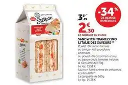 Hyper U Sandwich tramezzino l'italie offre