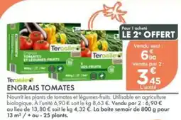 Point Vert TERAGILE engrais tomates offre