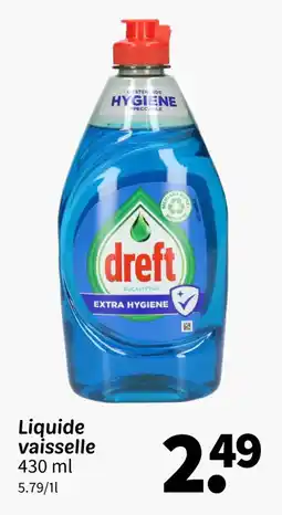 Wibra DREF Liquide vaisselle offre