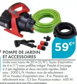 Point Vert Pompe de jardin offre