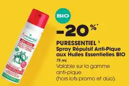 Aprium Pharmacie Puressentiel Spray Répulsif Anti-Pique aux huiles Essentielles bio offre