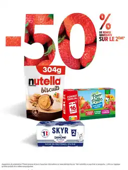 Intermarché Contact Nutella biscuits offre