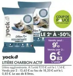 Point Vert Yock Litière charbon actif offre