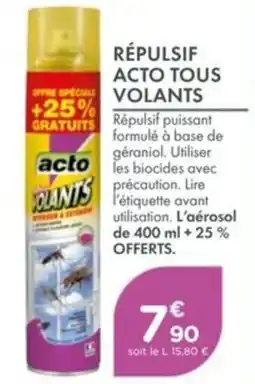 Point Vert Repulsif Acto Tous Volants offre