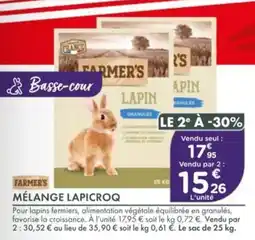Point Vert Farmer's mélange lapicroq offre