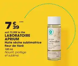 Aprium Pharmacie Laboratoire aprium huile sèche sublimatrice fleur de tiaré offre