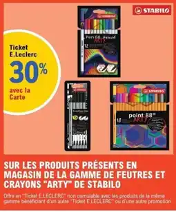 E.Leclerc Stabilo feutres arty offre