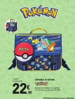 E.Leclerc Pokémon Cartable offre