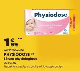 Aprium Pharmacie Physiodose sérum physiologique offre