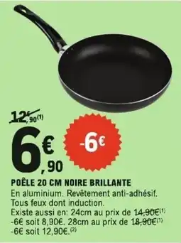 E.Leclerc Poêle noire brillante offre
