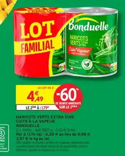 Intermarché Contact Bonduelle Haricots Verts Extra Fins offre