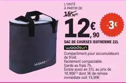 E.Leclerc Woodsun sac de courses isotherme offre