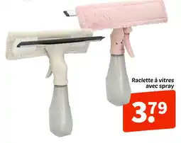 Wibra Raclette à vitres avec spray offre