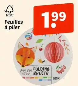 Wibra Feuilles à plier offre