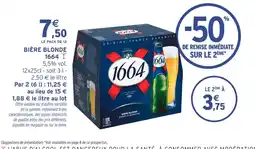 Intermarché Contact 1664 Bière blonde offre