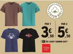 E.Leclerc Tissaia basics tee-shirt homme bio offre