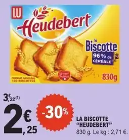 E.Leclerc Lu Heudebert La Biscotte offre