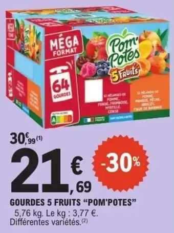 Pom'Potes Gourdes 5 Fruits