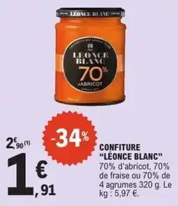 E.Leclerc Léonce blanc confiture offre