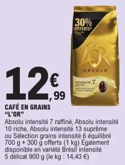 E.Leclerc L'or Café en grains offre