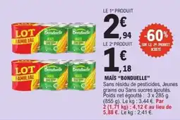 E.Leclerc Bonduelle maïs offre