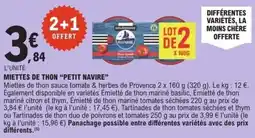 E.Leclerc Petit Navire Miettes de thon offre