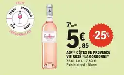 E.Leclerc "La gordonne" aop cotes de provence vin rose offre