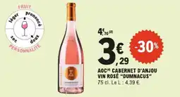 E.Leclerc "Dumnacus" aoc cabernet d'anjou vin rose offre