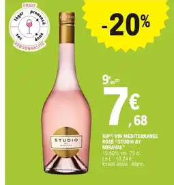E.Leclerc Studio by miraval igp vin mediterranee rose offre