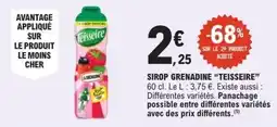 E.Leclerc Teisseire Sirop Grenadine offre