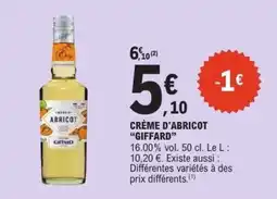 E.Leclerc Giffard Crème d'Abricot offre