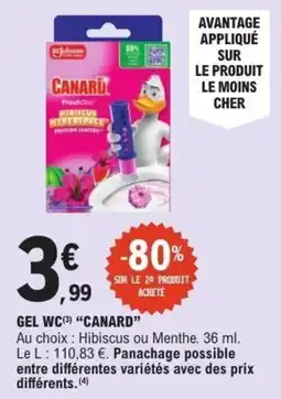 E.Leclerc Canard gel wc offre