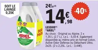 E.Leclerc Ariel lessive offre