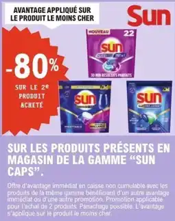 E.Leclerc "Sun caps" sur les produit presents en magasin de la gamme offre