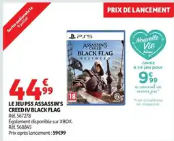 Auchan Le jeu ps5 assassin's creed iv black flag offre