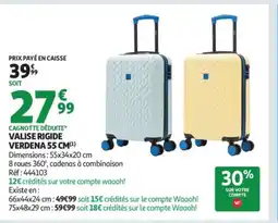 Auchan Valise rigide verdena offre
