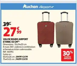 Auchan Valise rigide airport ethnic offre